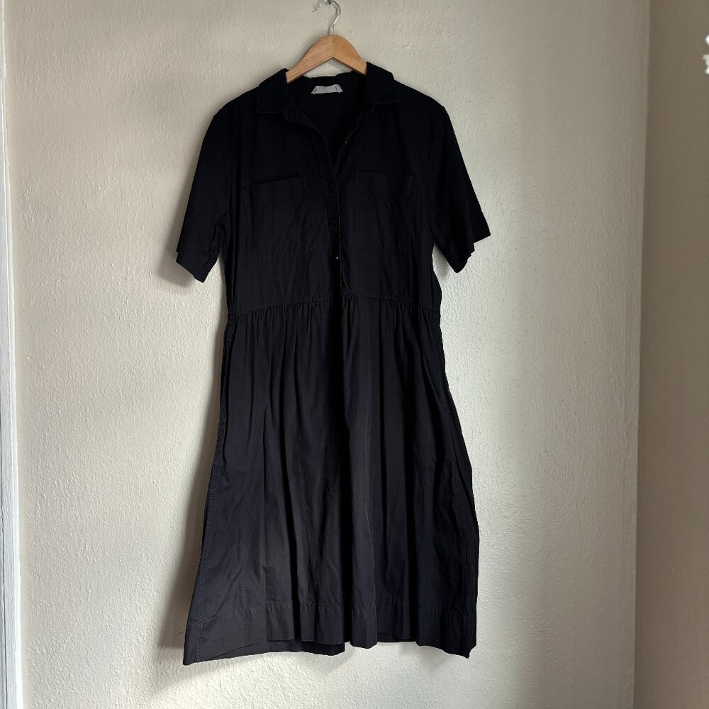 Everlane Parklet Shirtdress in Black, Size 8